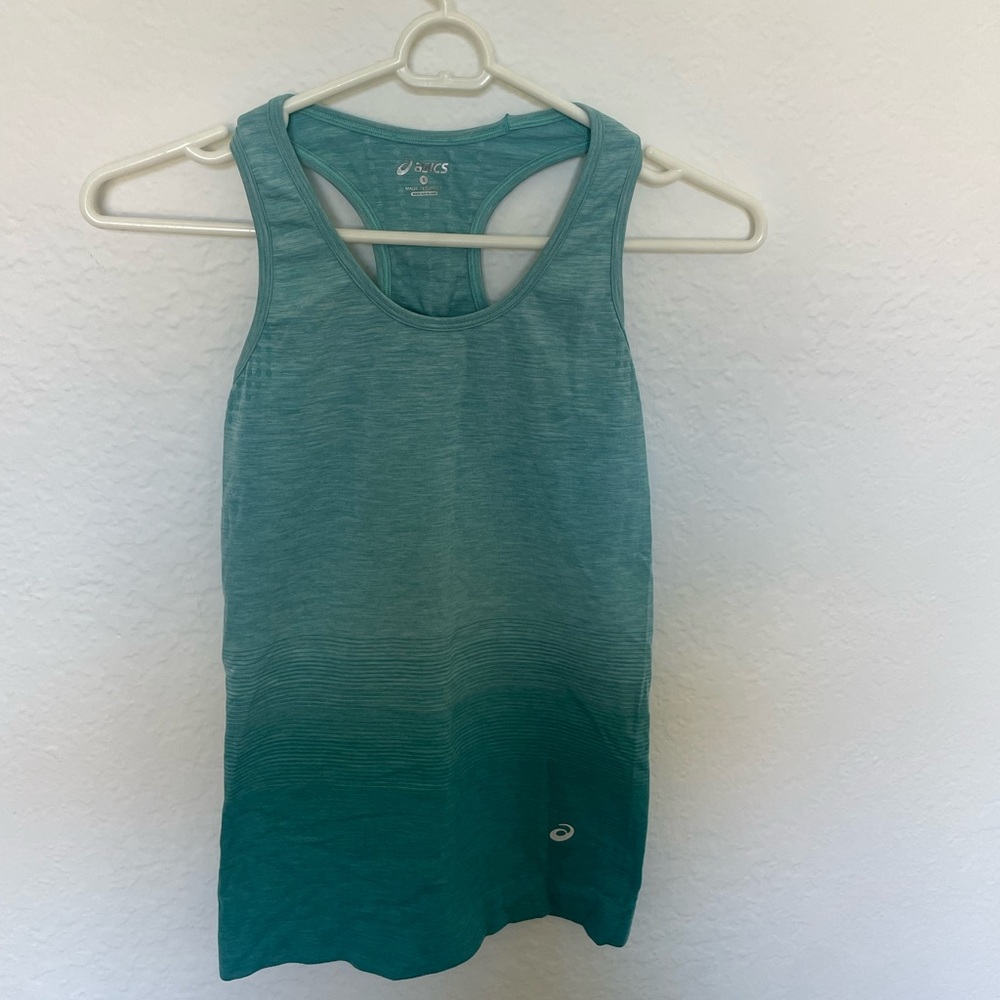 ASICS Fitted Blue Running Tank Top